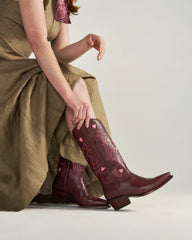 The Annie - Wine Cowhide