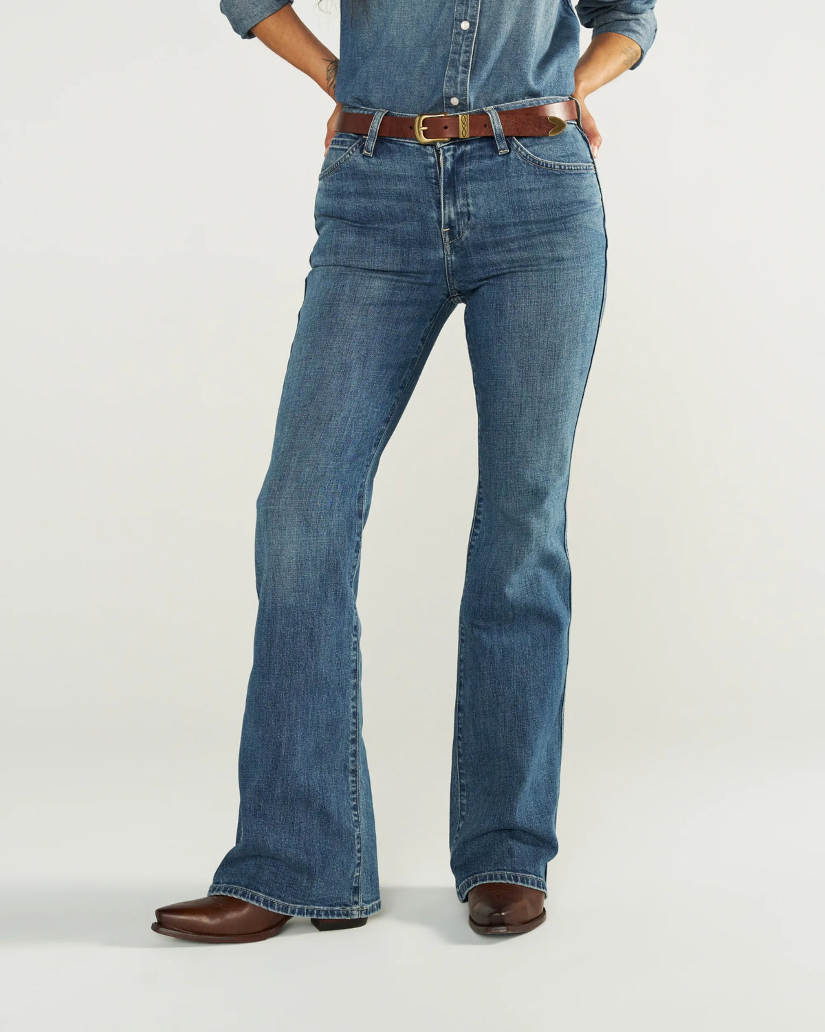 Women's Mid-Rise Slim Flare